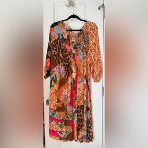 Anthropologie Geisha Designs Oversized Midi Dress